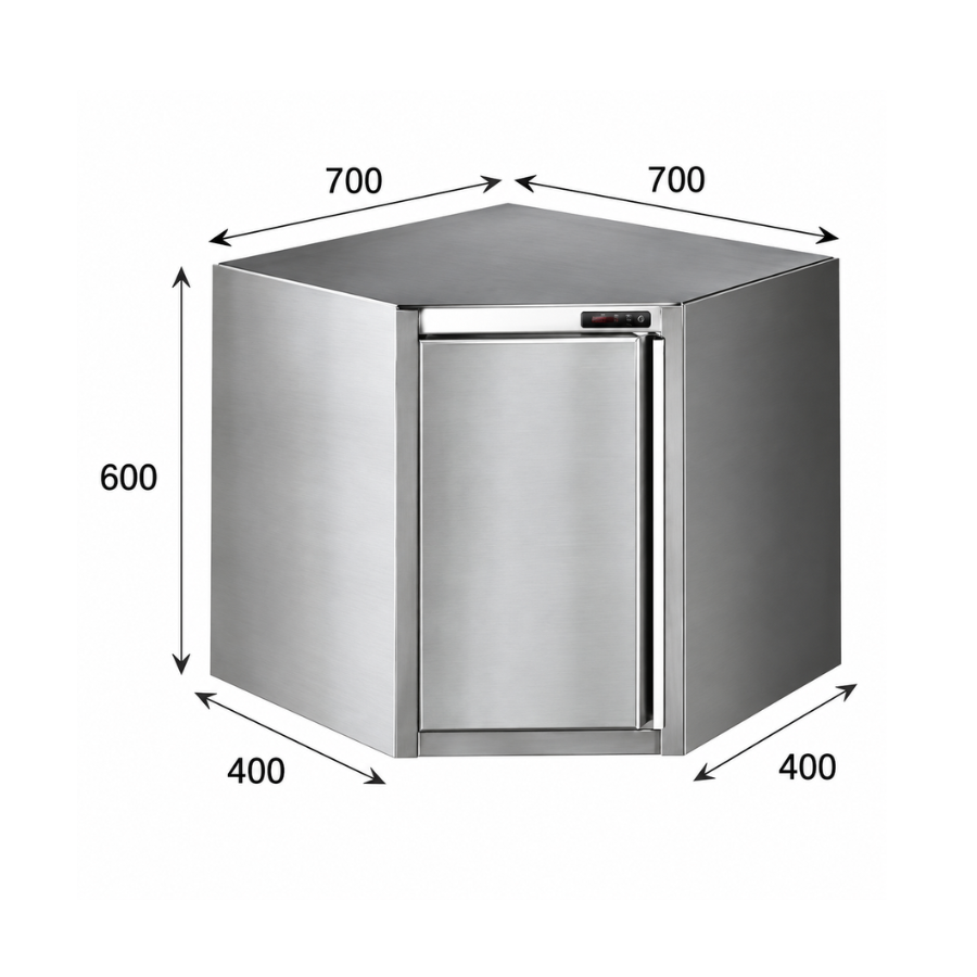 WALL MOUNTED CORNER CUPBOARD FO2