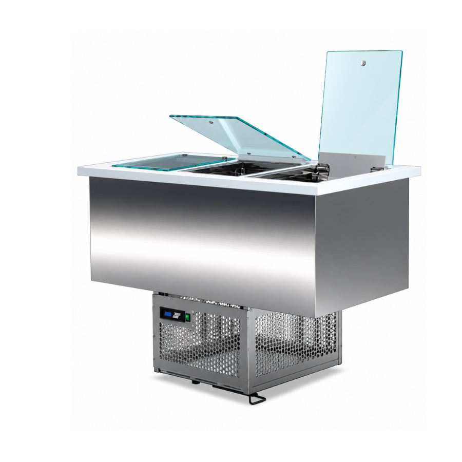 REFRIGERATED DROP-IN ICE CREAM DISPLAY DQ-107-V