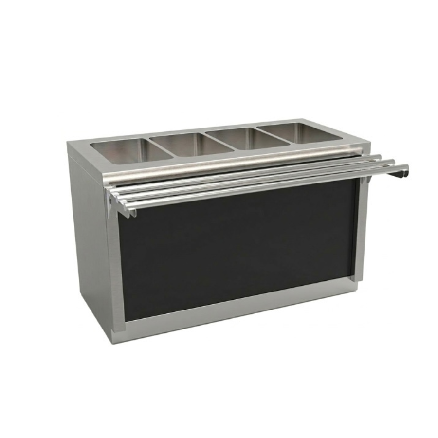 SELF SERVICE BAINMARIE WITH HINGED DOORS 160 × 75 × 90 cm