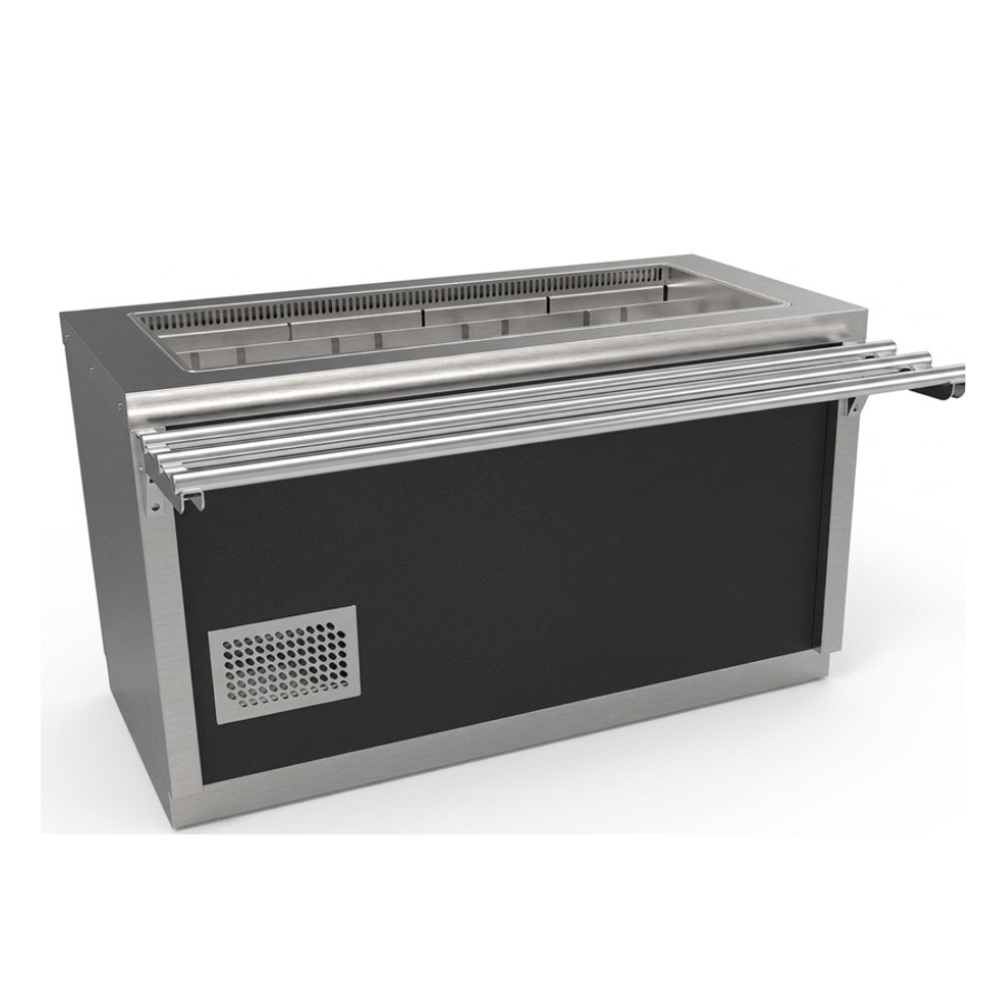 SELF SERVICE VENTILATED REFRIGERATED WELL WITH HINGED DOORS 160 × 75 × 90 cm