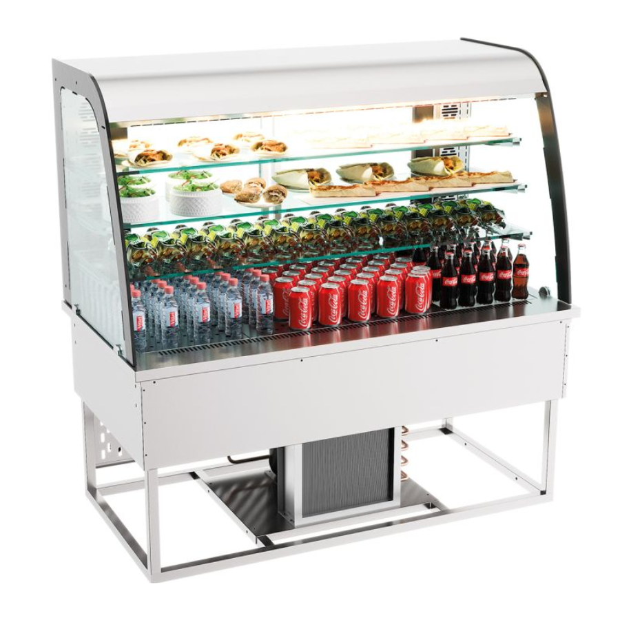 DROP-IN REFRIGERATED DISPLAY OPEN FRONT 1400mm