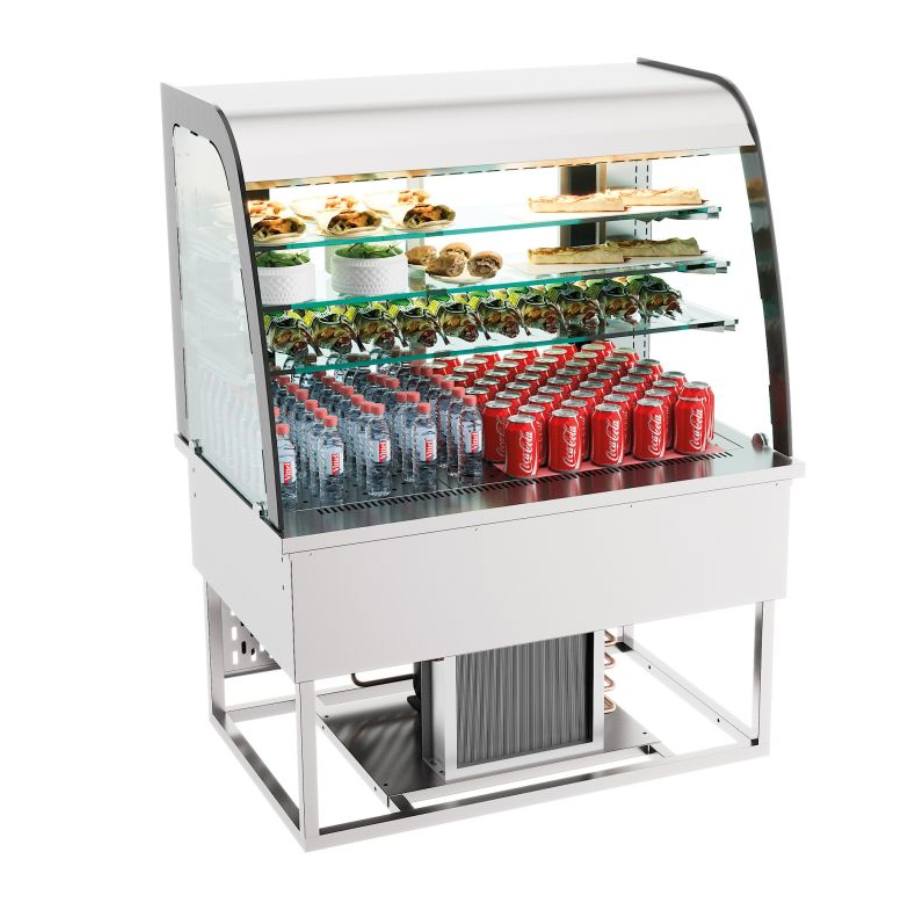 DROP-IN REFRIGERATED DISPLAY OPEN FRONT 1100mm